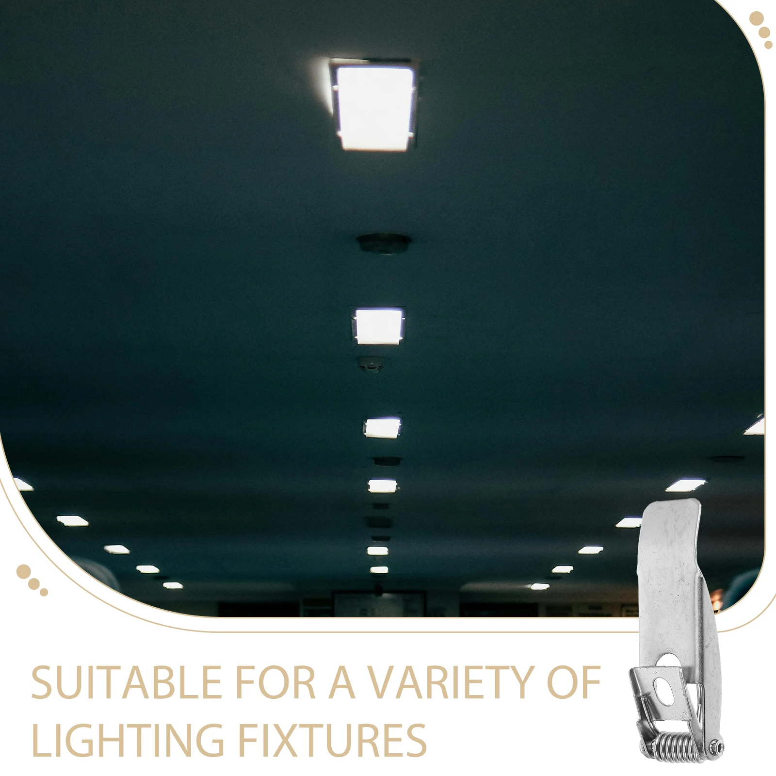 10개 조명 고정 스프링 다운라이트 스프링 클램프 패널 램프용 고정 클램프 조명 부품 가정 상업용