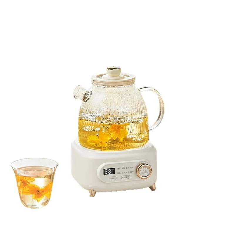 

Health pot All glass 0 glue Office multi-functional tea maker Flower teapot Kettle constant temperature