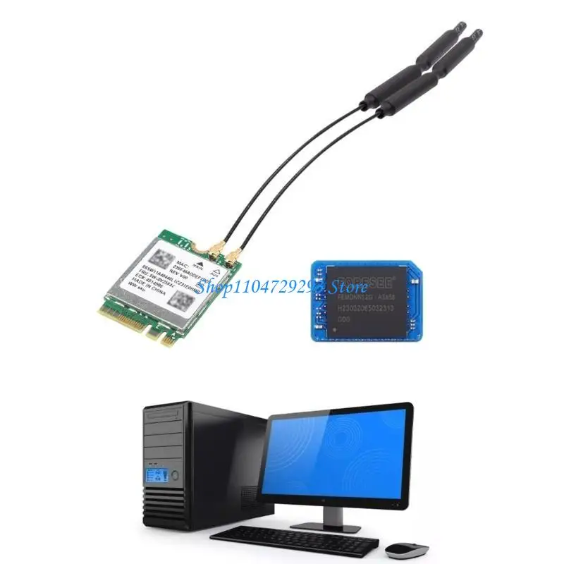 Y2GD 32 EMMC -Modul + WiFi6 BT -Module Nand zuverlässige Speicherlösung für Tablette