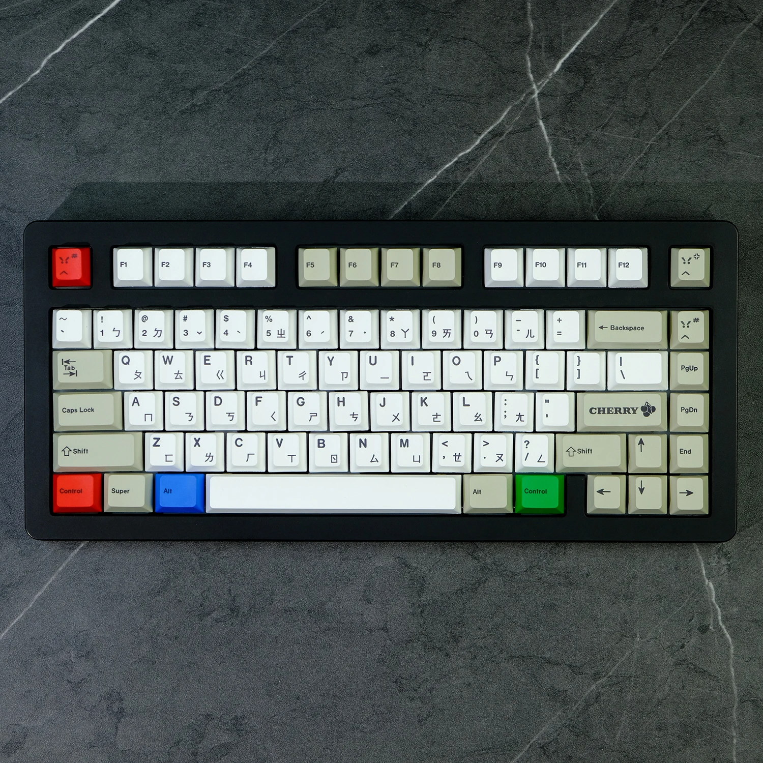 

167 клавиш в стиле ретро GMK Zhuyin, колпачки для клавиш Cherry Profile PBT, сублимационная колпачок для Cherry MX Switch, механическая клавиатура 2,25U 2,75U