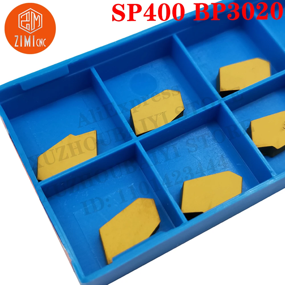 SP400 BP3020 فراق SP400 CBN أدوات إدراج الحز إدراجات كربيد مخرطة معدنية CNC شفرة ميكانيكية أدوات CNC أدوات القطع