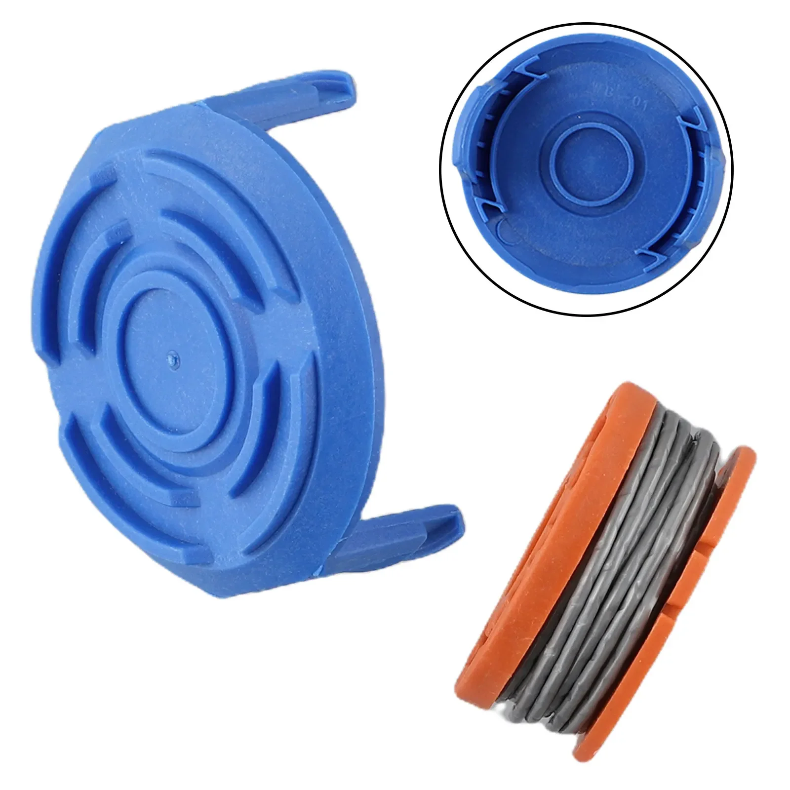 1PC Trimmer Spool Line + Cap  For MacAllister MGTP18Li 1.5mm 1x2.5m Strimmer For Garden Grass Lawn Strimmers And Trimmers