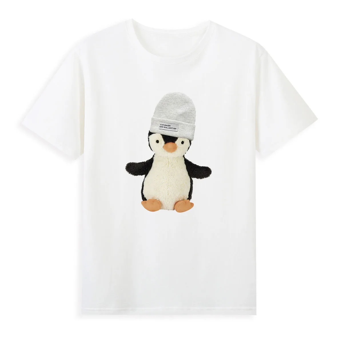 Lovely Penguin T-shirt Summer Short Sleeve Casual Tees Female Top Hot Sale Women's Clothing A0114