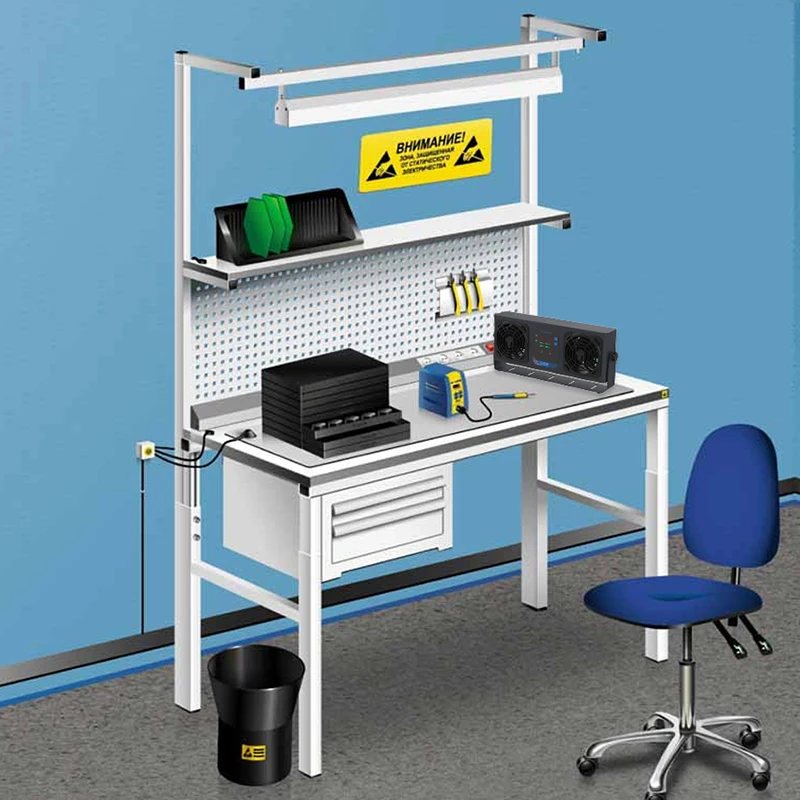 Intelligente Hoge Frequentie ESD Antistatische Ion Luchtventilator Tafelmodel Ionisator Blower DF462 Smart HF Ioniserende Luchtblazer