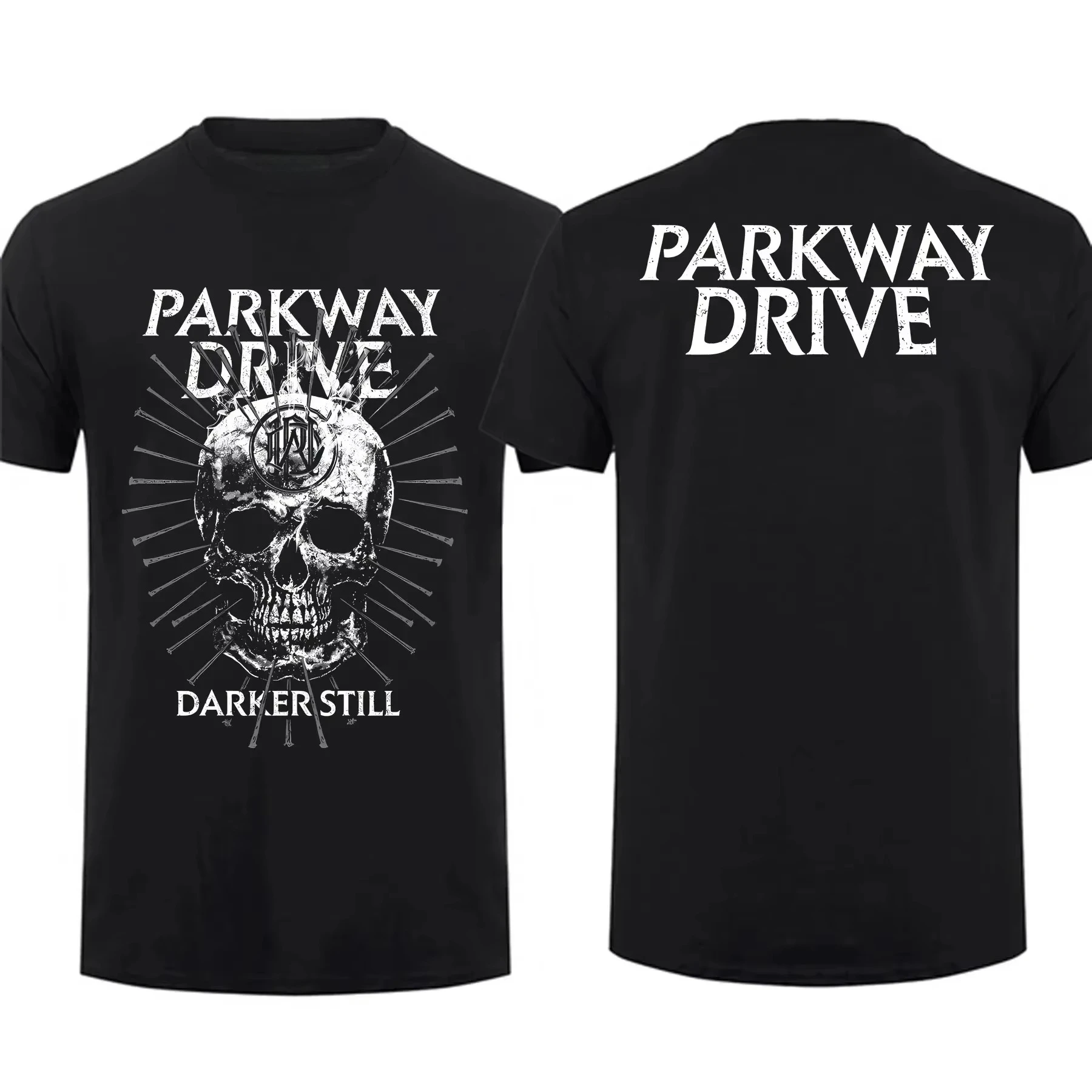 

2025 Summer New Fashion Men's T Shirt Double-sided Vice Grip Black By Parkway Drive Oversized Graphic Youth Cloth Streetwear Tee