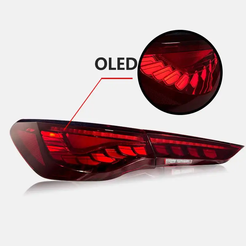 

J ONE BMW G22 G23 G26 G83 M4 G82 2021-2023 430i M440i OLED Car Tail Light Assembly Upgrade Dynamic GTS Dragon Scale Tail Light