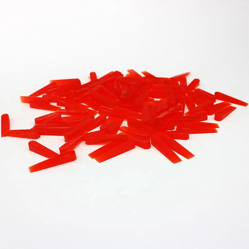 Reutilizável Plastic Tile Wedge Spacer, Nivelamento Clips, Pavimento Locator, Cerâmica Tiling, Deitado Ajuste, Ferramenta de Construção, 5mm, 100pcs