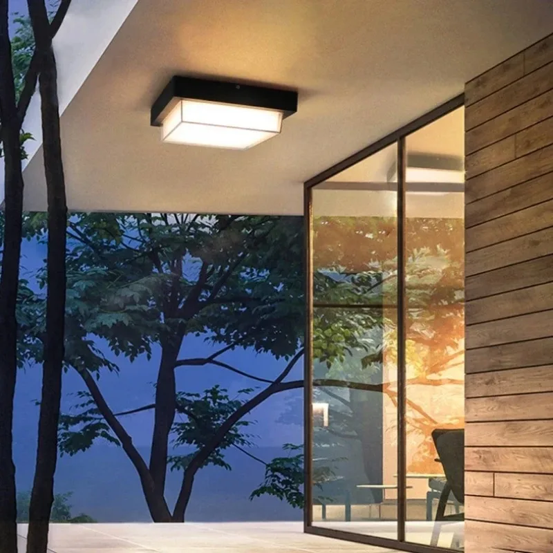 Imagem -04 - Estilo Moderno Led Impermeável Teto Luz Outdoor Corredor Luz Corredor Luz Varanda e Home Decor Iluminação Ac85265v