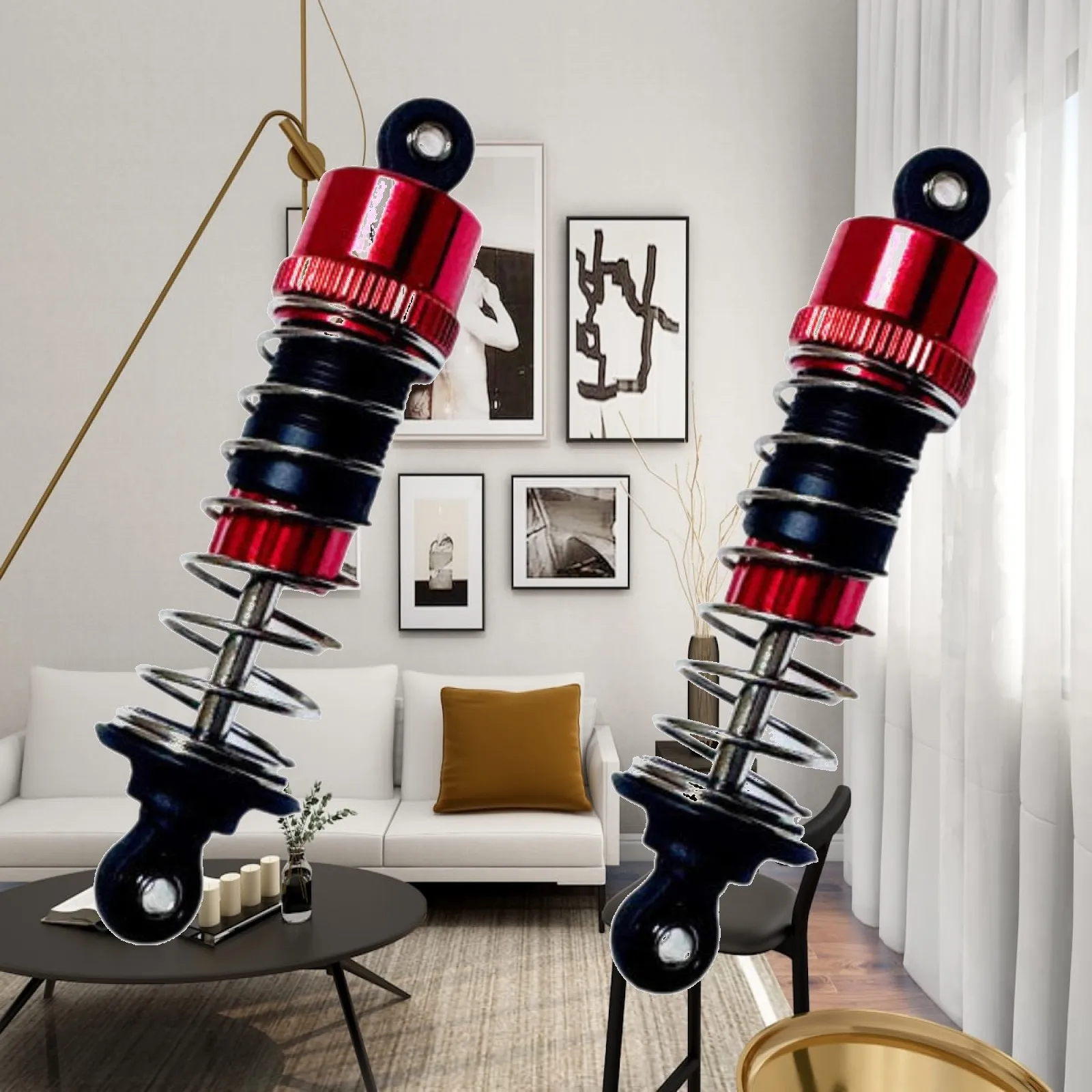 2x RC Car Front Shock Absorbers Replace for 16207 16208 1/16 Scale RC Car