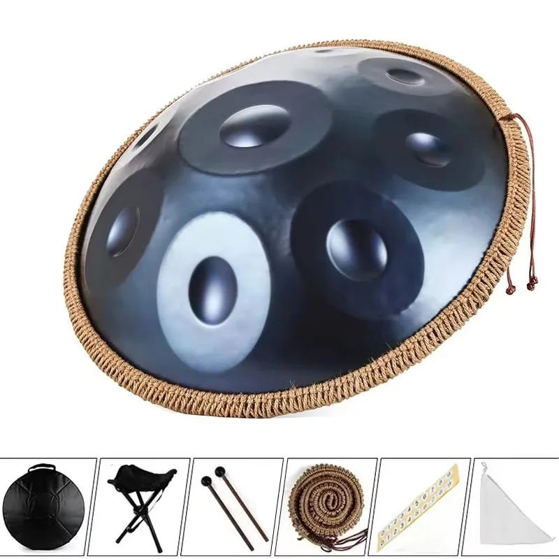 Handpan Drum Deer Cry 440 Hz 432 Hz Ethereal Musical Instrument Stainless Steel Chamber Cross-Border Wholesale view 4