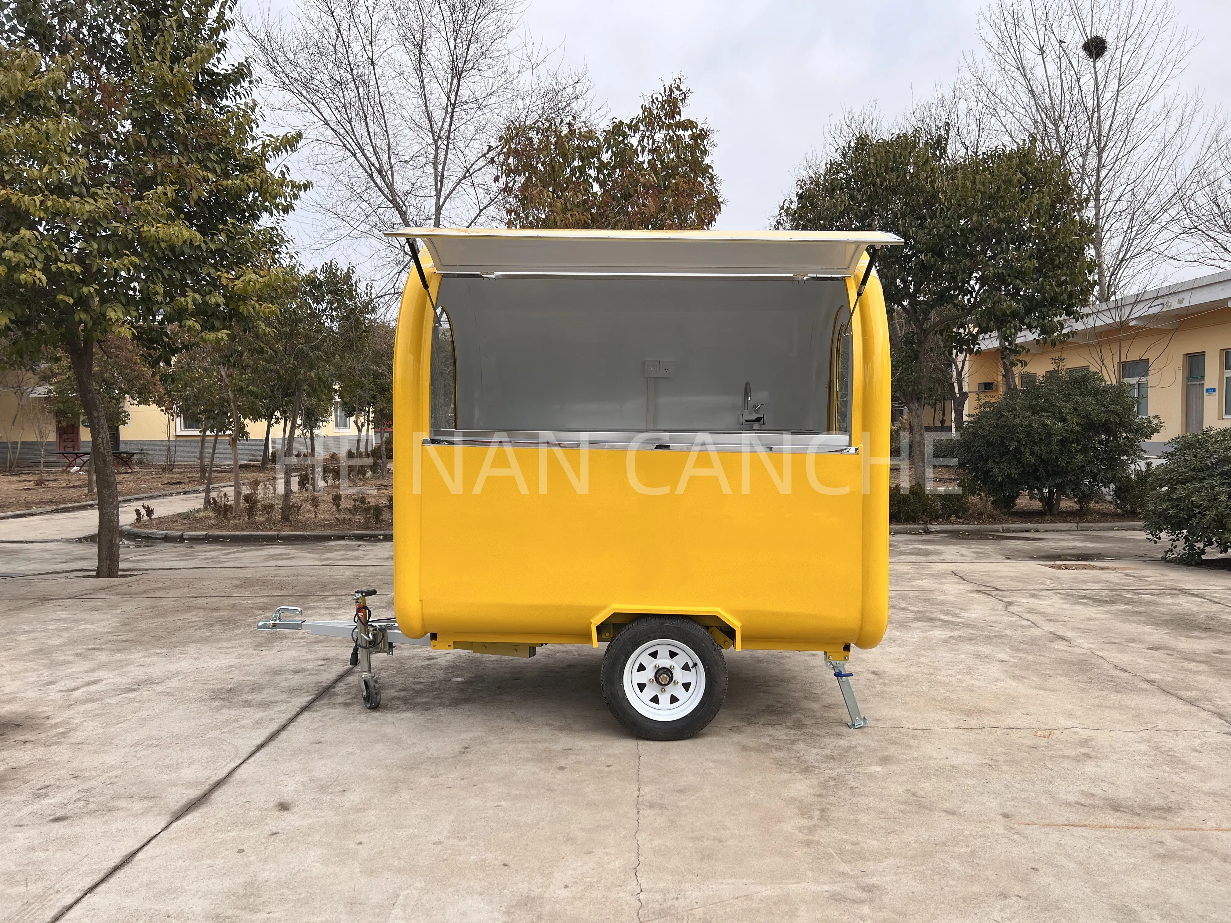 

Camion De Comida Mobile Beer Trailer Hot Dog Cart Catering Truck Roasted Chicken Snack Food Trailer with Full Kitchen