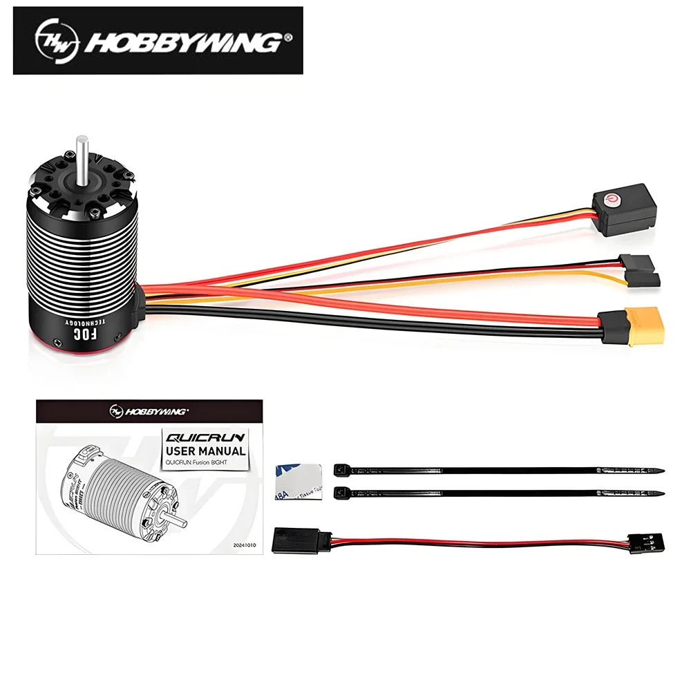 RoRusHobbywing QuicRun Fusion 8IGHT 2-4S KV2300 Waterproof Sensored Brushless Motor&ESC For 1/8 1:8Rock Crawler Vehicles