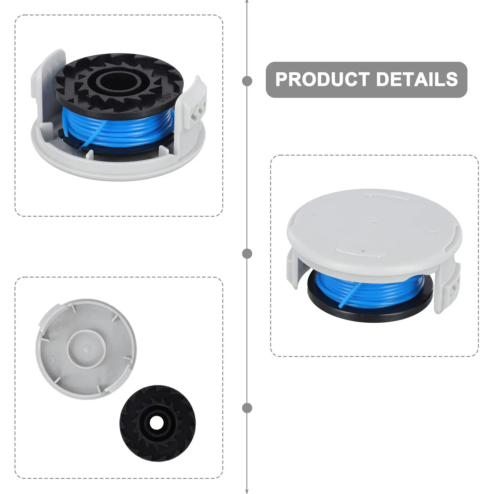 

Replacement Thread Coil for RAC124 18V String Trimmer Use with OLT RLT 1830 1831 Series 5132002433 1.6mm 4.5m Length