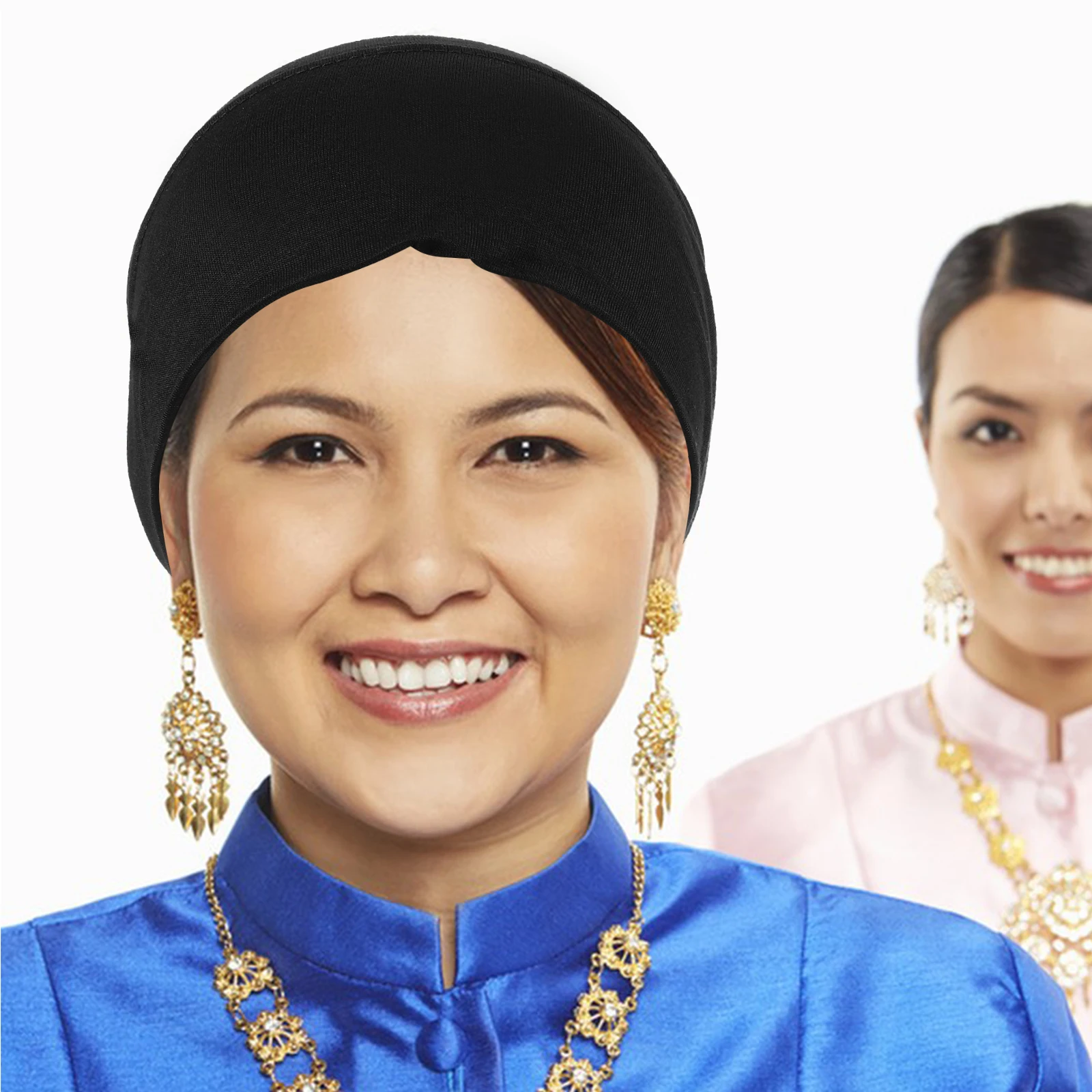 

Hijab Undercap Muslim Soft Stretchy Underscarf Cap Breathable Adjustable Inner Scarf Tie Back for Women Hijab Undercap