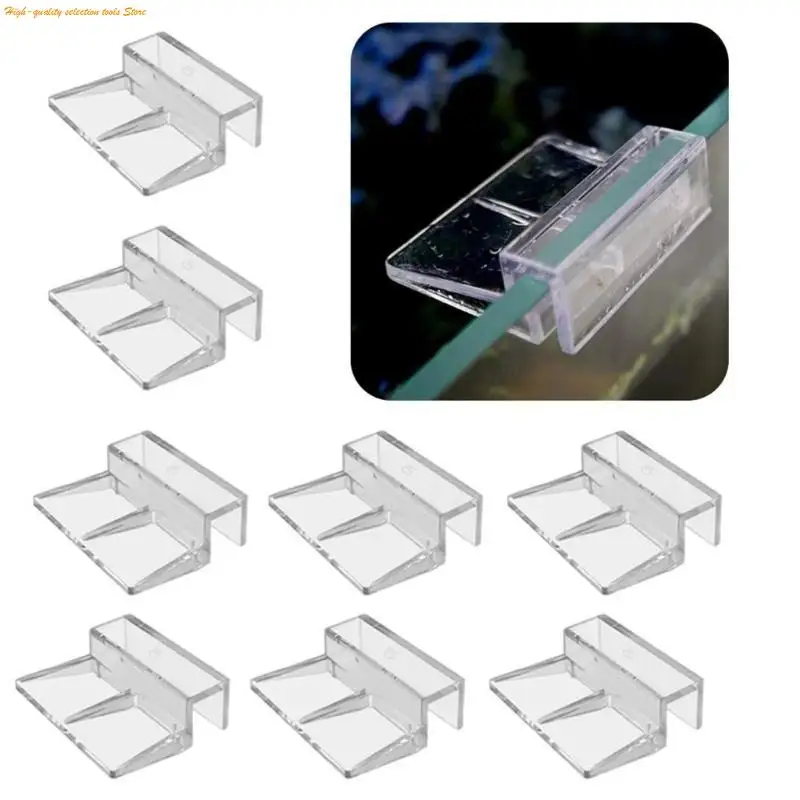 203F 8pcs Acrylic Glass Cover Clip for Aquariums Practical and Easy to Install Design Lid Clip for Home Office Use