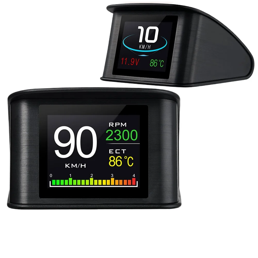 SIHAO Smart Digital Meter P10 PRO OBD2 Head Up Display On Board Computer Digital Speedometer Multiple language Overspeed Alarm