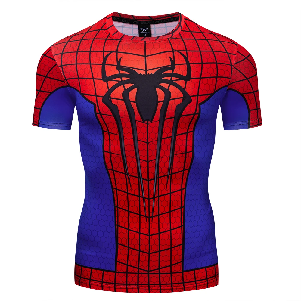 New Fashion Spider Print Pattern t-shirt da uomo Outdoor Fitness Sports t-shirt manica corta estate allentata ad asciugatura rapida Casual Pull