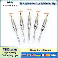 TS1C TS80P Original Replacement Ceramic Heating Core Soldering Iron Tips TS80 Series Audio interface soldering Tip TS-BC02 TS-K4