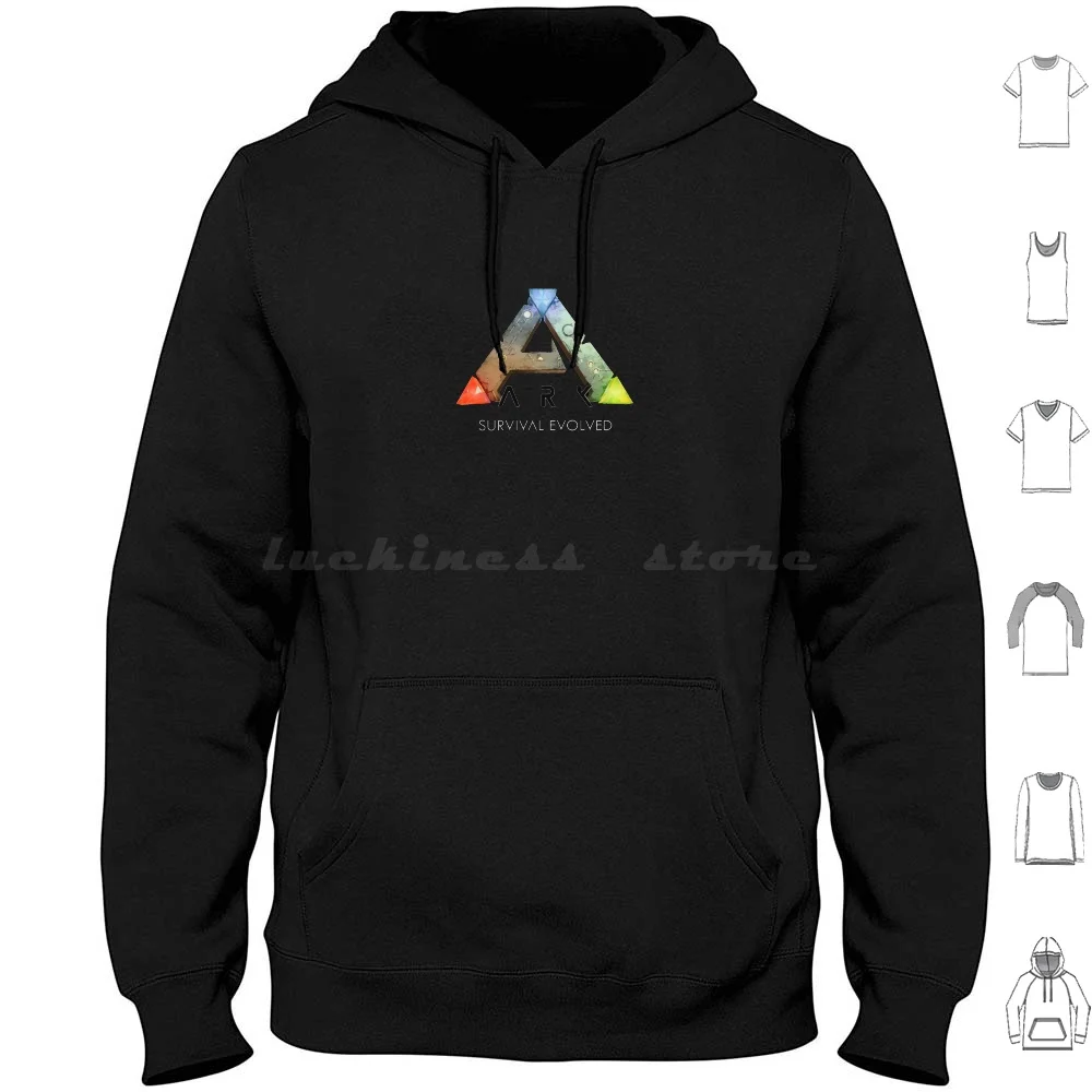 Ark Survival Evolved Hoodies Long Sleeve Ark Survival Games Dinosaurus Evolved Pc Ark Survival Evolved Gaming Nerd