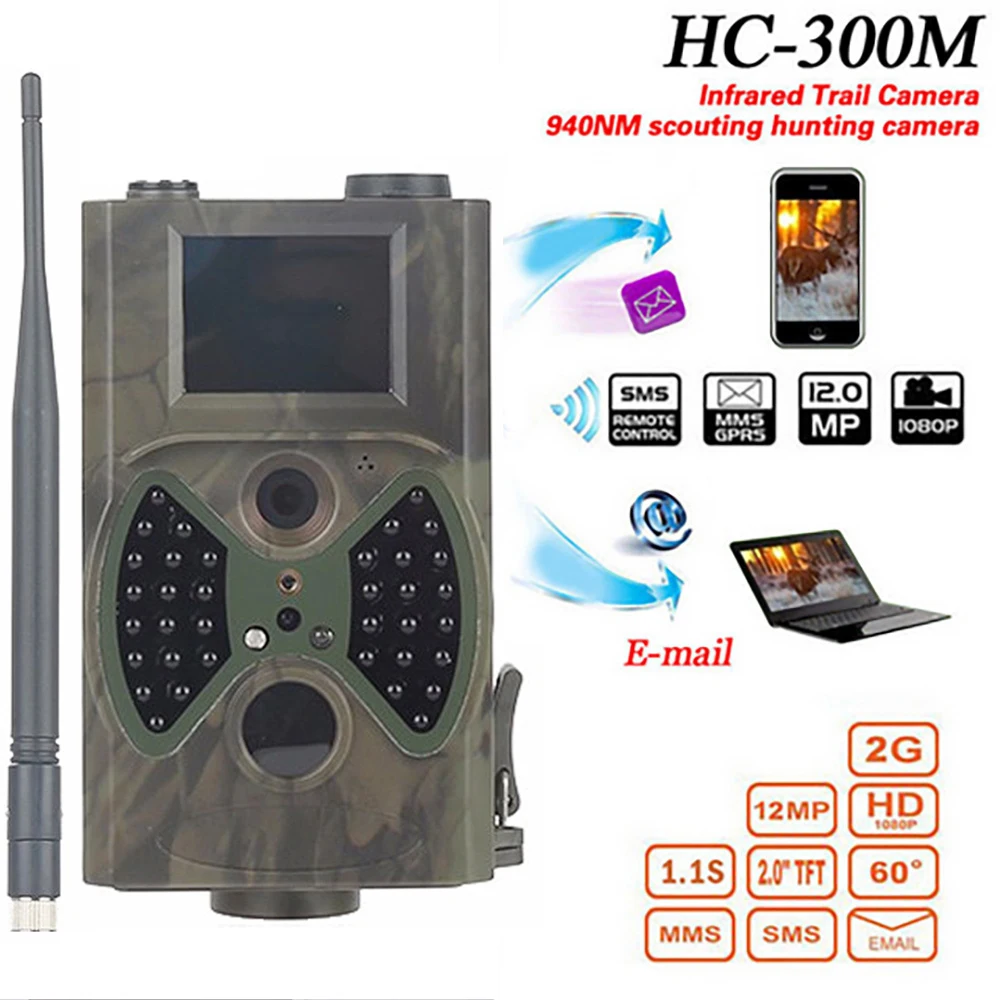 HC300M 2G Outdoor Mini Infrared Hunting Camera HD Night Vision Surveillance Photography Waterproof  Detection Animal Monitoring