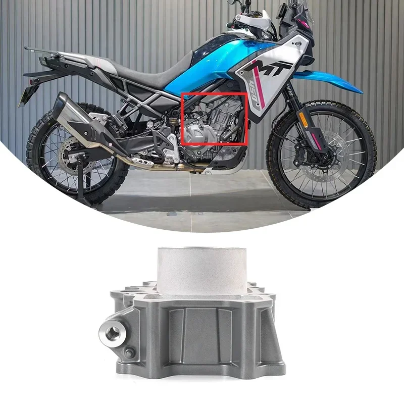 For CFMOTO 450MT Cylinder Block,Powder Coated Power Grey Motorcycle Accessories CF450 CF400-8-8A MT450 Moto Parts