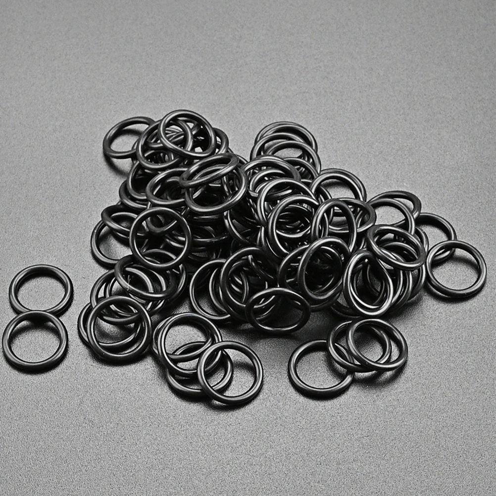 

100 Pcs Guitar Pickup Knob Rubber Sealing Gasket 12mm Black Small Size Easy to Carry Store Accessories Washers