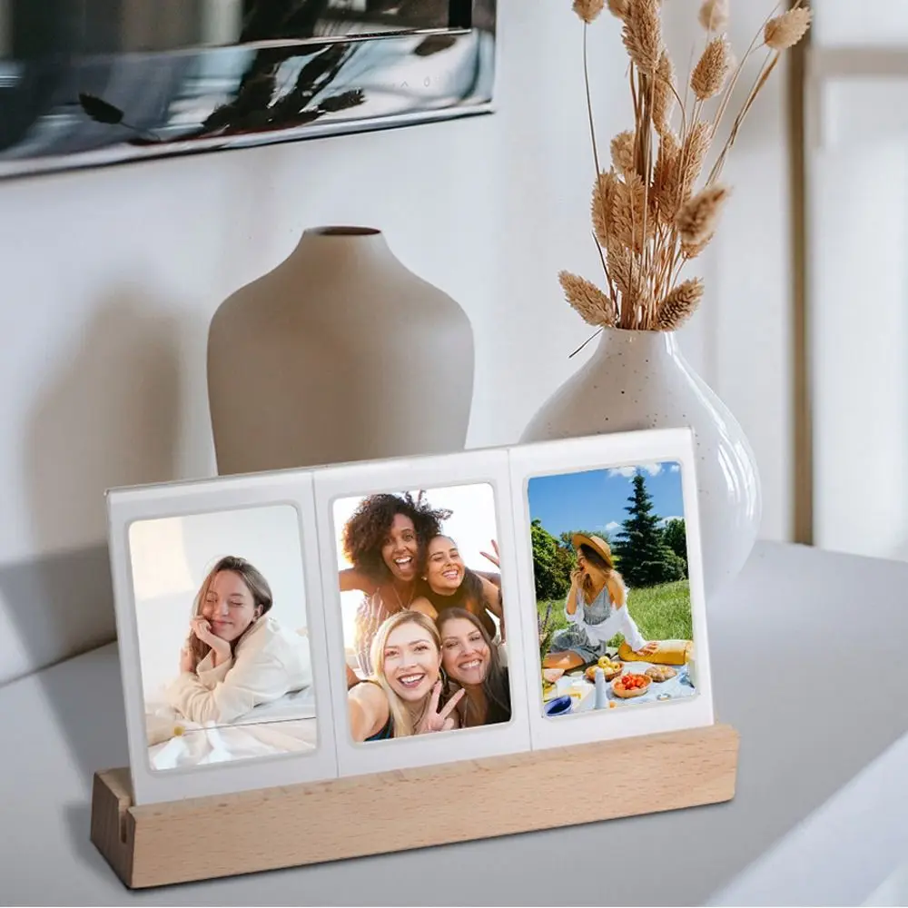 3 In 1 3 Inch Photo Frame Acrylic LED Light Photo Table Instant Film Camera For Fuji Mini 12/Evo/99/SE Fujifilm Instax Mini Film