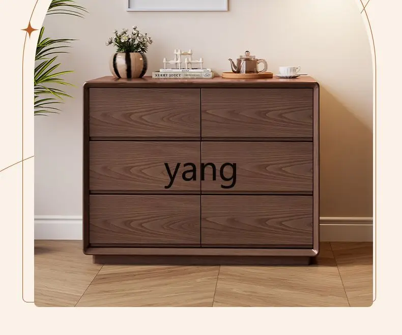 

LTT household all-solid wood chest, bedroom storage cabinet against the wall, storage drawer, bucket cabinet