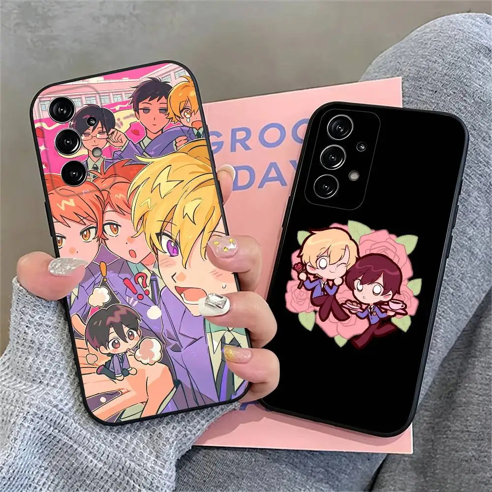 Anime-Ouran High School Host Club Phone Case Black Silicone Soft For Samsung S26,S25,S24,S23,S22,S21,S30,Ultra,Plus,Fe,Lite