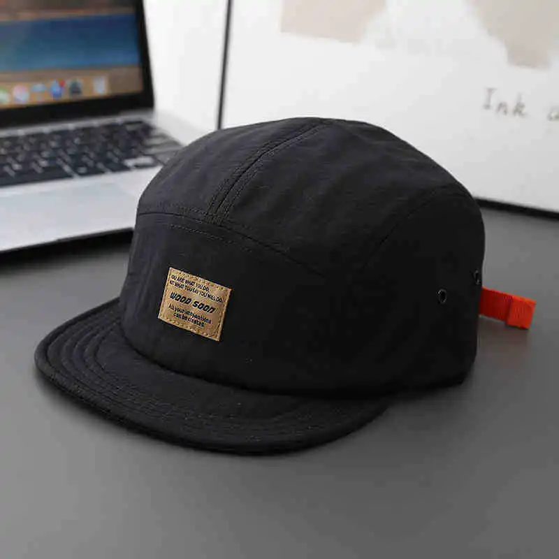 Quick-Drying Japanese Style Short Brim Retro Five-Panel Hat Outdoor Duckbill Cap Four Seasons Soft Brim Baseball Cap