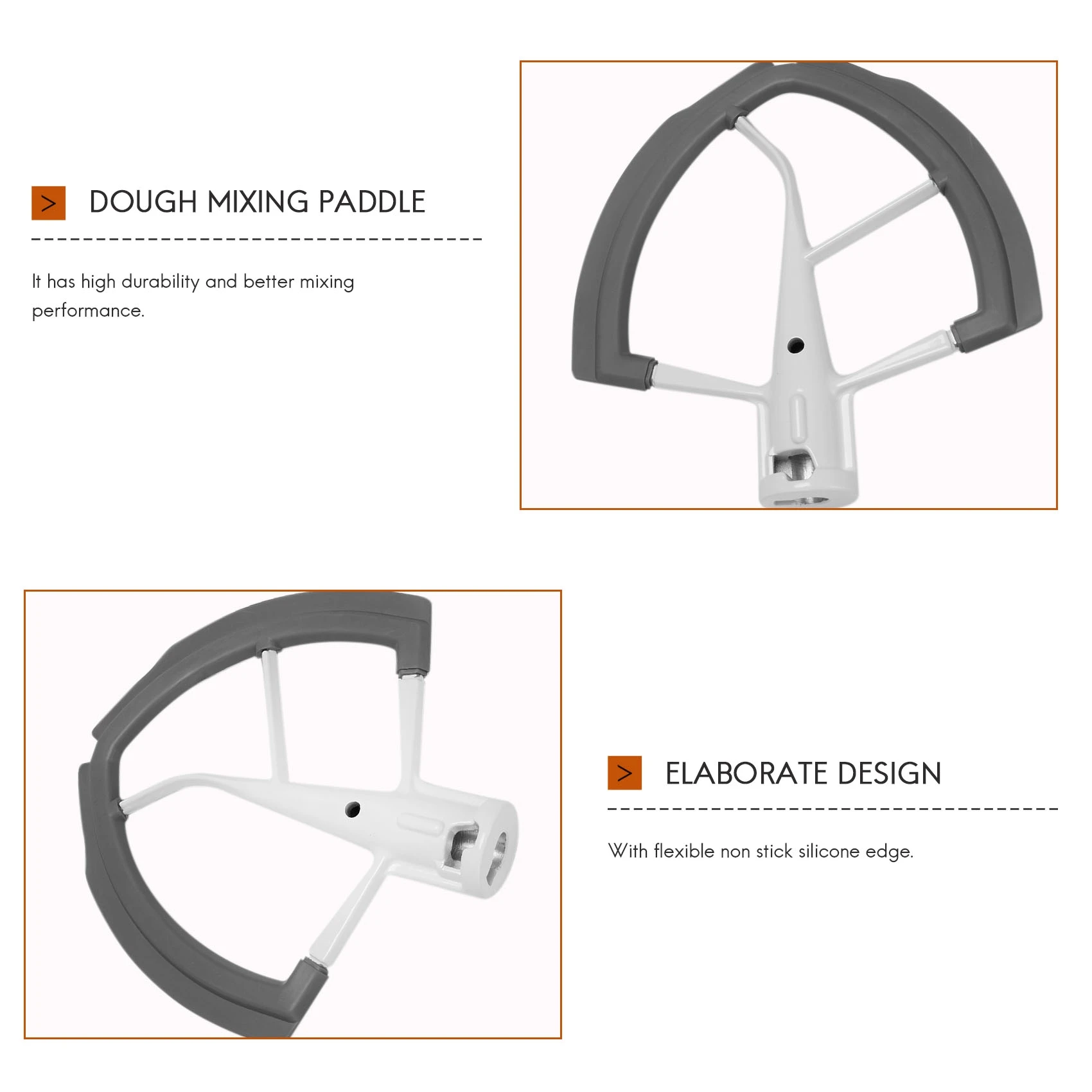 ABKR Убиватель с гибкими краями для миксера KitchenAid с подъемной подставкой - 6-литровое лопаточка для смешивания теста с гибкими силиконовыми краями
