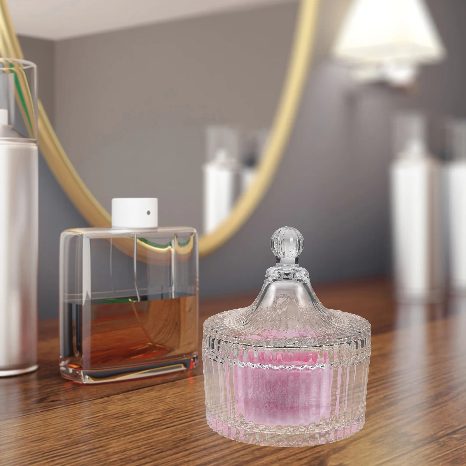 

Extra Large Powder Puff for Women Soft Gentle Application Body Face Makeup Applicator with Ribbon Decor Pink Beauty Accessory