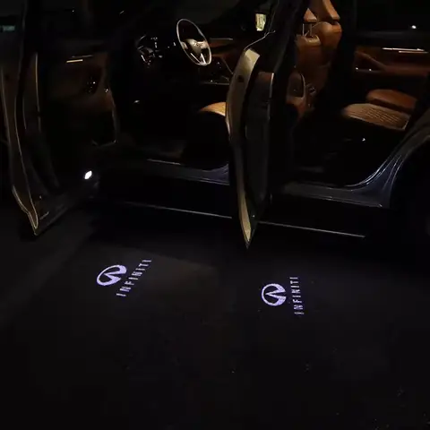 Proyector LED, luz de sombra, luz de puerta automática para Infiniti Q50 Q70 G35 G37 Q60 EX35 G25 M37 M56 EX37 QX50 FX35 FX50 QX70 QX56 QX80