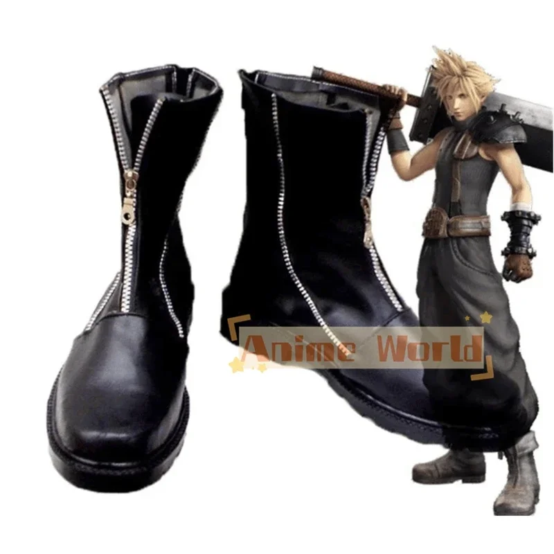 

Final Fantasy Vii Cloud Сапоги для косплея Обувь на заказ Хэллоуин Карнавальная вечеринка Реквизит