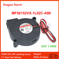 New For SUNON MF50152VX-1L02C-A99 5015 50*50*15MM 24V 1.95W 2Pin 3D Printer Centrifugal Turbine Blower Cooling Fan