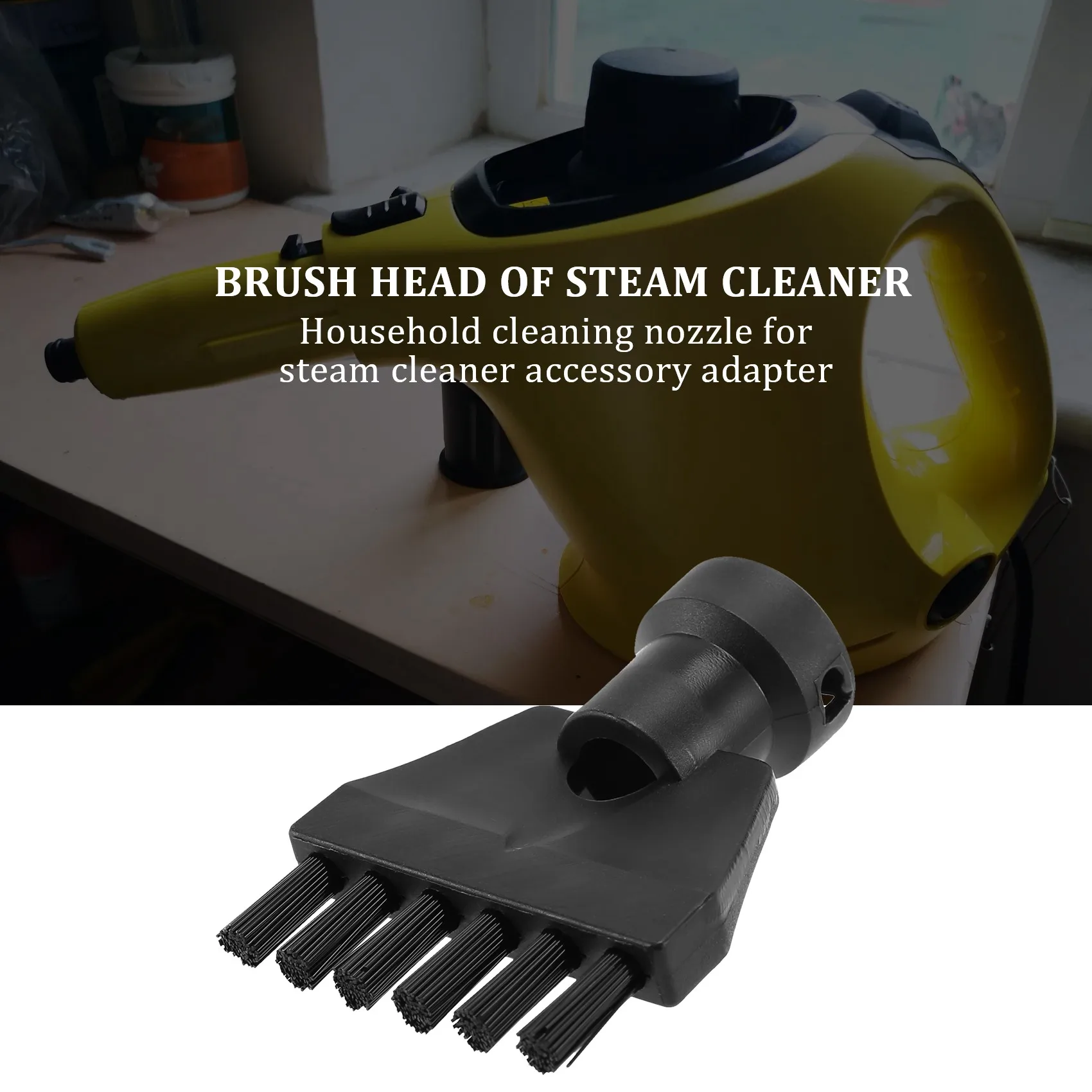 for Karcher SC1 SC2 SC3 SC4 Flat Brush Cleaning Brush for Steam Cleaner Attachment Adapter Home Cleaning Nozzle image 2