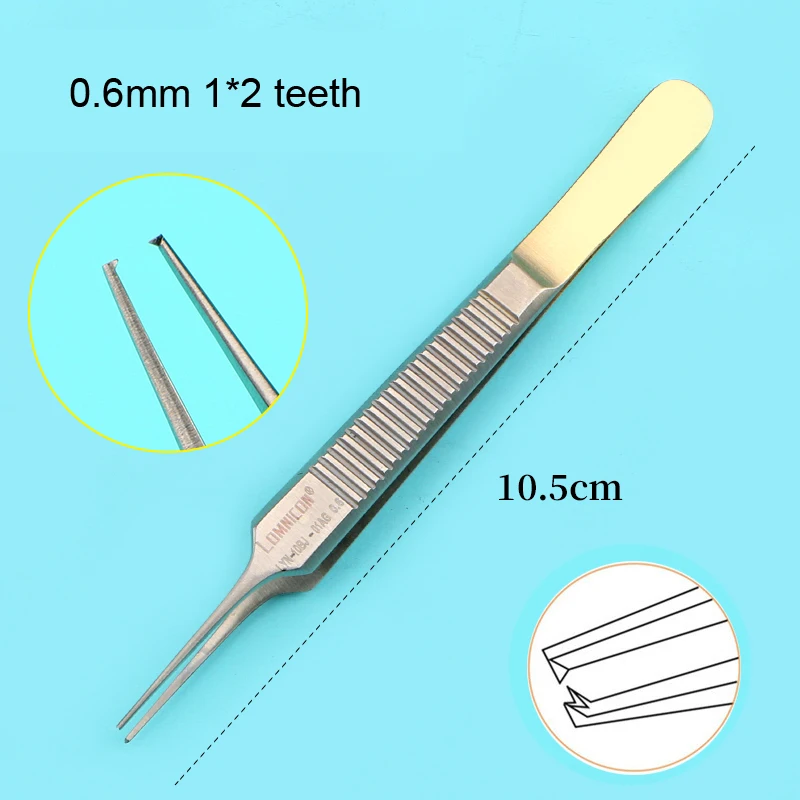 Beauty tweezers double eyelid surgery buried thread with hook fat Forceps tooth tweezers