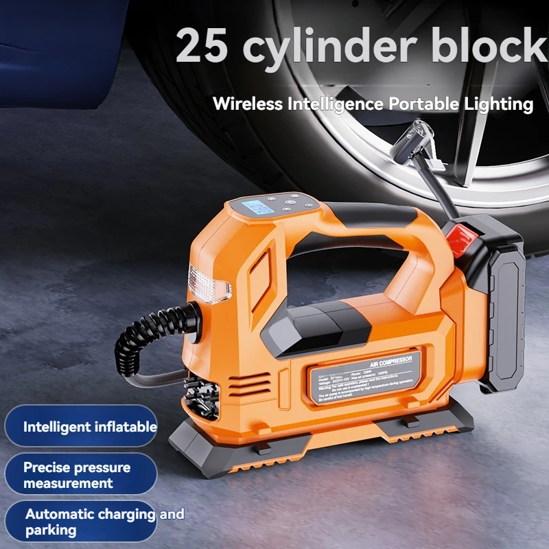 Car Mounted Inflation Pump, Intelligent Digital Display,Electric Vehicle Inflation Pump,Sedan Tire Inflation Pump,Long Endurance