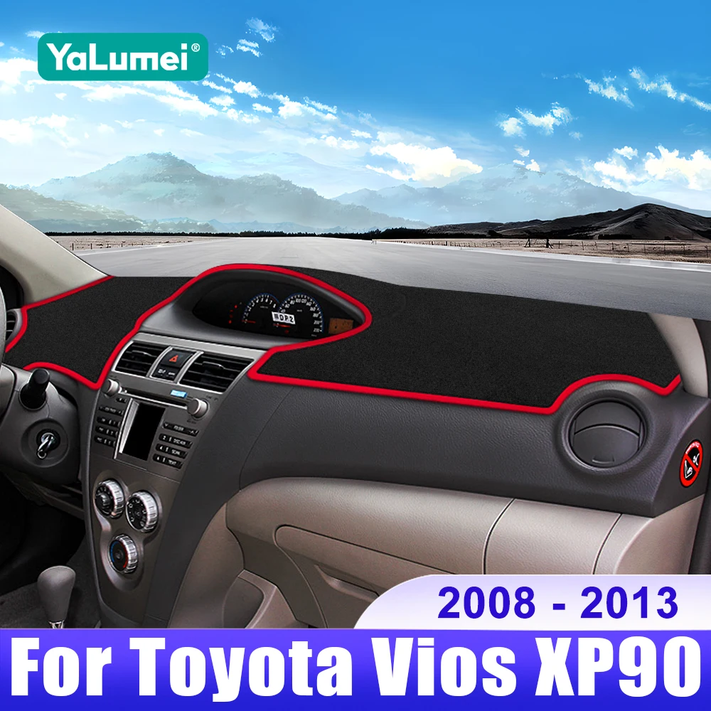 

For Toyota Vios XP90 2008 2009 2010 2011 2012 2013 Car Dashboard Sun Shade Cover Instrument Desk Non-slip Pad Accessories