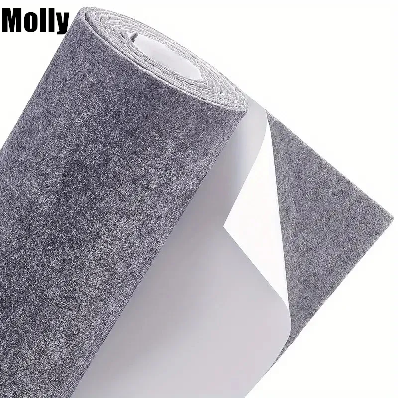 

1 Roll Polyester Felt Sticker Self-Adhesive Felt Fabric Sheet for Drawer Liner DIY Crafts Sewing Accessories & Jewelry Boxes