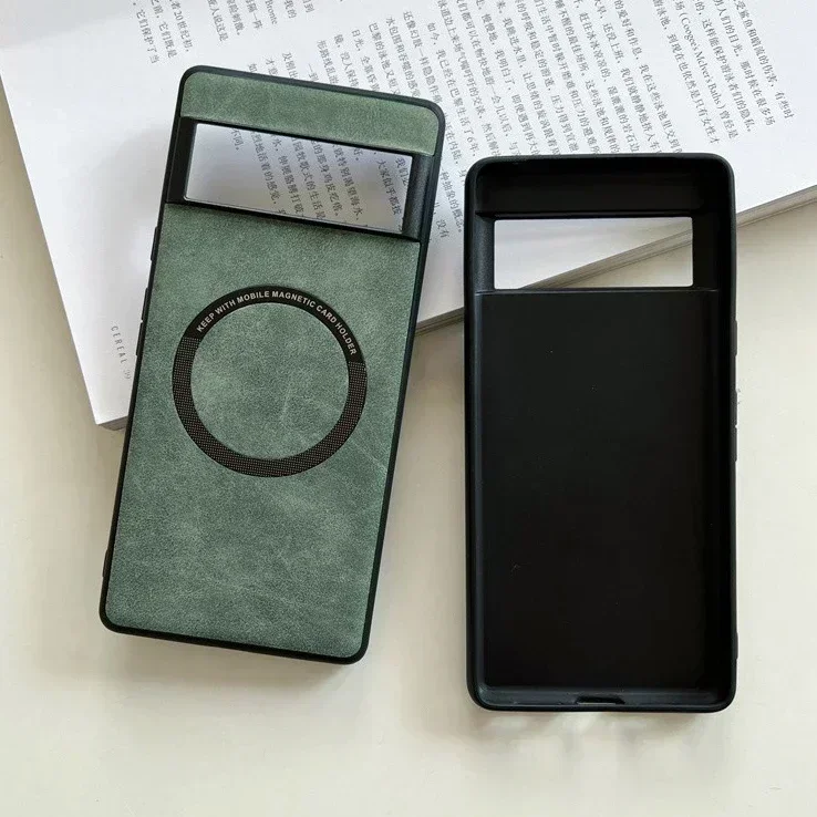 Luksusowe, miękkie, skórzane etui Magsafe dla Google Pixel 7 8 Pro 6 XL 7A 6A Magnetyczne ładowanie bezprzewodowe Wstrząsoodporna tylna obudowa