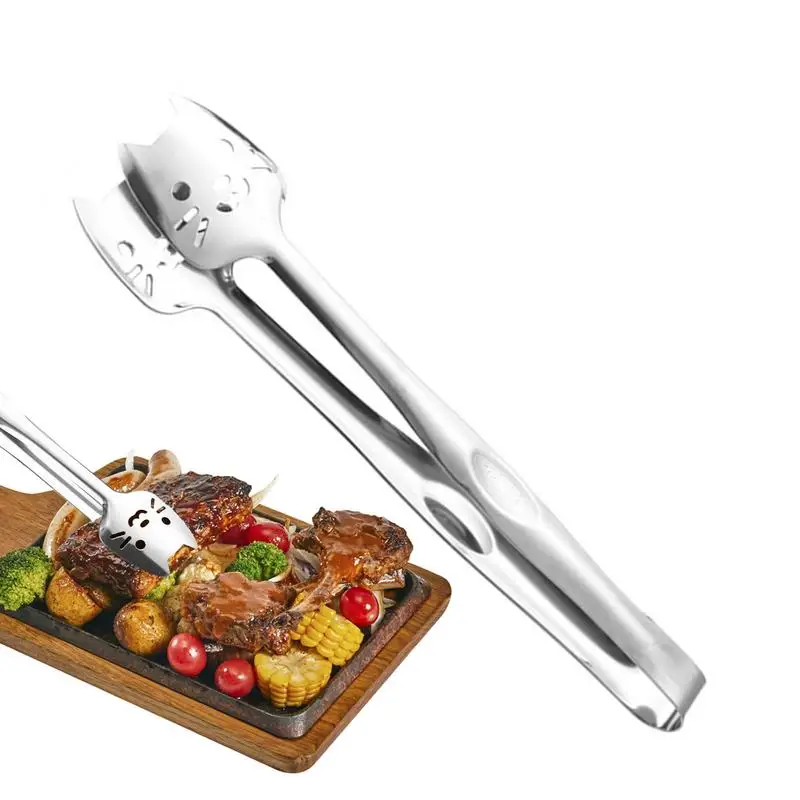 Tongs For Serving Food Mini Serving Tongs For Salad Ice Non Stick Bread Meat Serving Tongs For Barbecue Kitchen Accessories