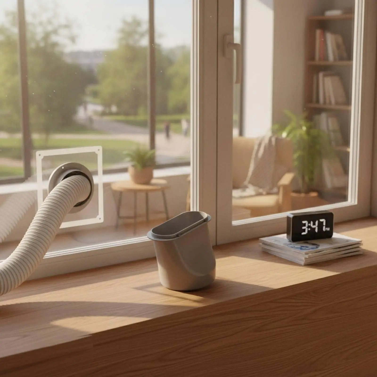 Portable Air Conditioners Exhaust Hose Coupler Flanged Portable Air Conditioners Window Adapter Easy to Install Hose Adapter