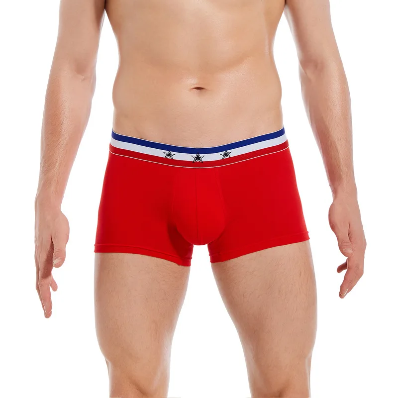 Heren U Bolle Zak Ondergoed Voor Jonge Gekamde Katoenen Dubbellaagse Tas Met Lage Taille Comfortabele Aro Broek Tieners Boxershort