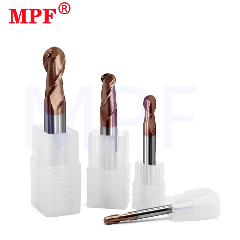 Milling Cutter Alloy Coating Tungsten Steel Tool Cnc Maching Hrc55 Ball Nose Endmills Top Milling Cutter Machine Endmill tools