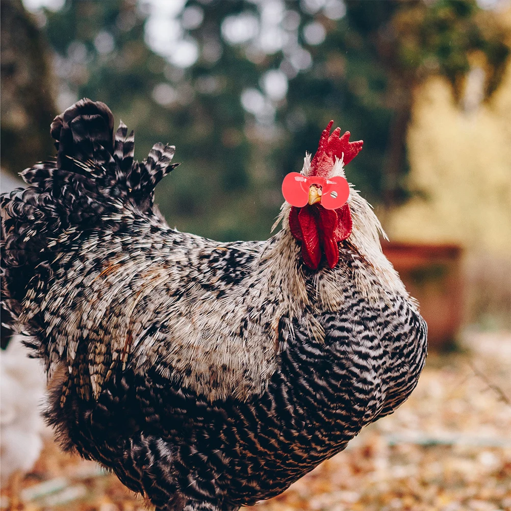 

150 Pcs Glasses Durable Plastic Anti Fighting Hen Peepers for Poultry Rooster Protective Tools Plastic Pheasant Peepers Parts