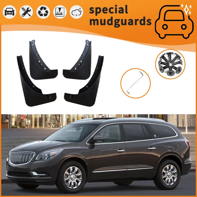 

For 08-17 models Buick Enclave Mudguards Fender Mudflaps Front Rear Flares Splash Guards Cover Car Accessorie