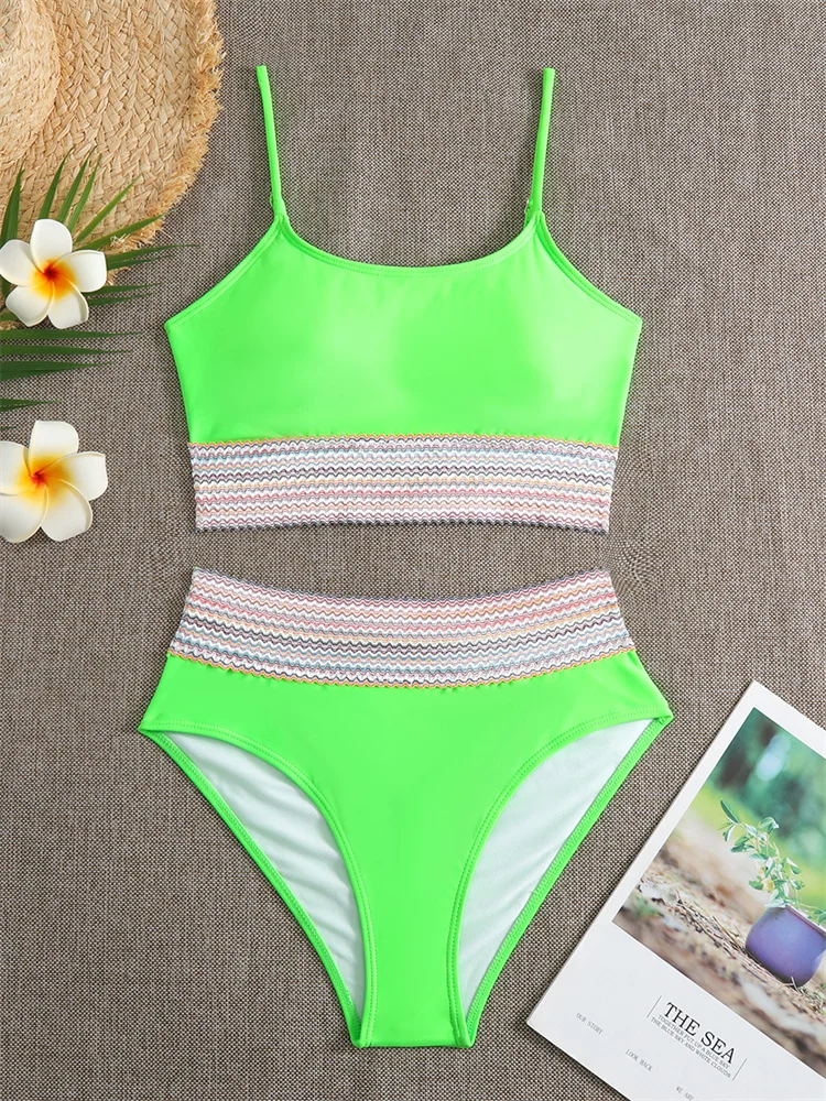 Bikini Push Up Women Swimsuit 2024 New Solid Bikinis Sexy High Waist Thong Swimwear Summer Beach Wear Bathing Suit For Female