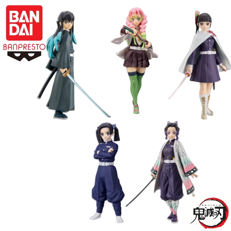 Em estoque bandai original banpresto demon slayer vol 47-50 kanzaki aoi kochou shinobu figura de ação modelo boneca nova caixa