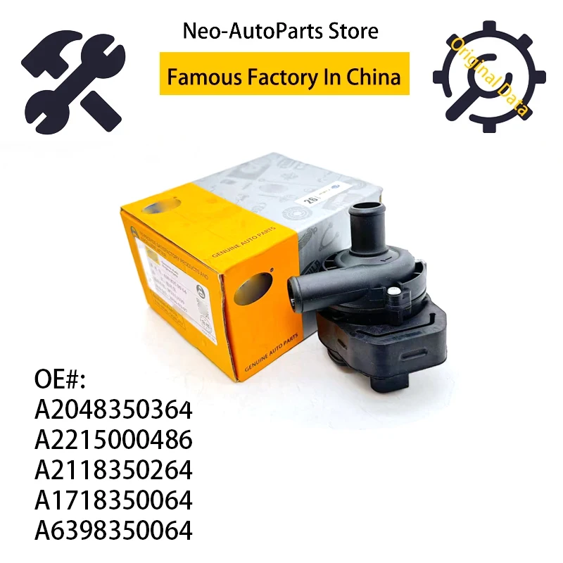 

A2048350364 High Quality Cooling Auxiliary Water Pump For Mercedes Benz W176 W245 W204 W205 C219 W211 W212 X164 X166 W164 OEM